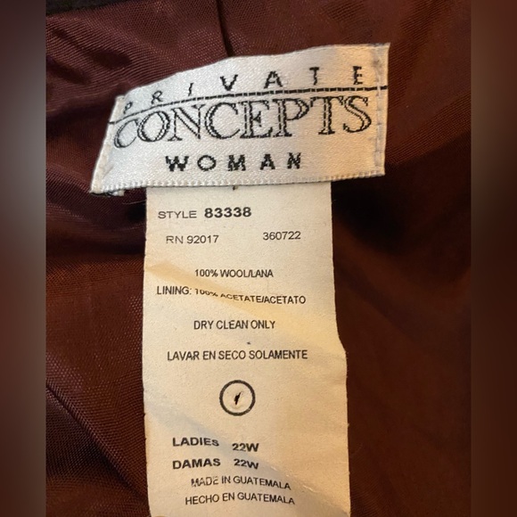 Private Concepts Vintage Wool Blazer Jacket - Picture 8 of 8